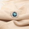 Swiss Blue Topaz Gemstone 925 Sterling Silver Handmade Jewelry Ring For Friend RR-48-14