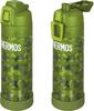 Thermos Water Bottle Vacuum Insulated Sports Bottle with Strap 1L Khaki Camouflage Cold Storage Only FJI-1001 KK-C