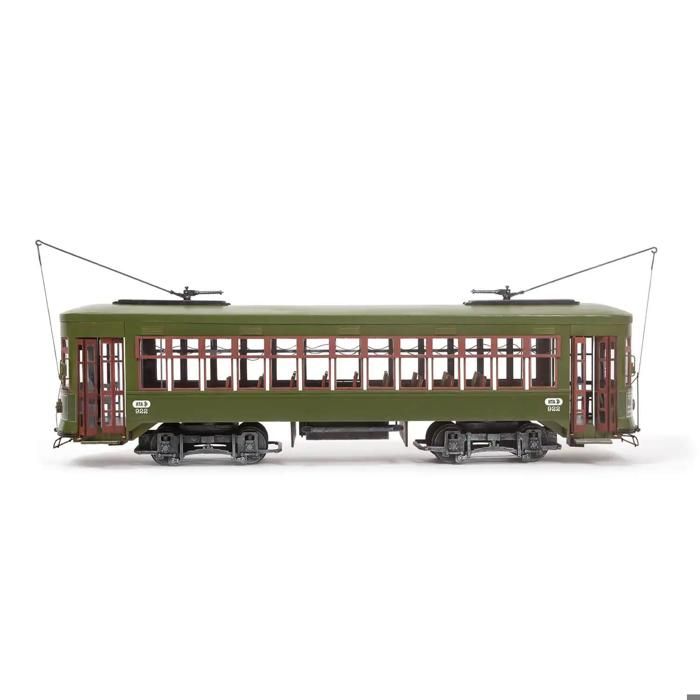Maquette de tramway en bois : Tramway de la Nouvelle-Orléans, nommé Désir