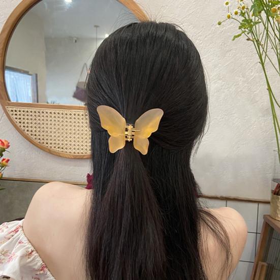 Fashion Hair Claw Elegant Cross Teeth Butterfly Shape Design Hair Clip Hair Accessories