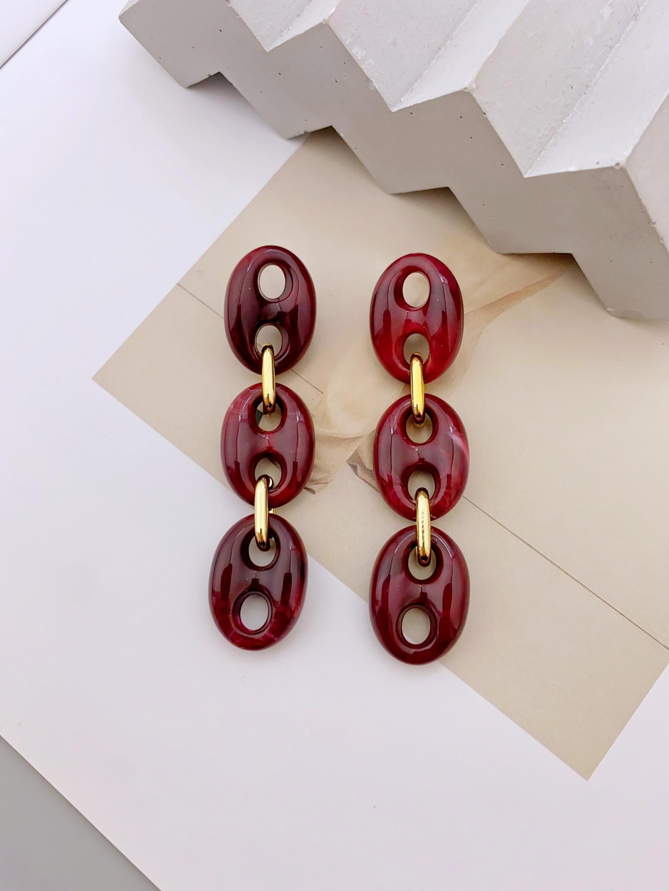 

Элегантные акриловые серьги в стиле длинных капель, идеально подходят для женщин всех возрастов серьги для женщин