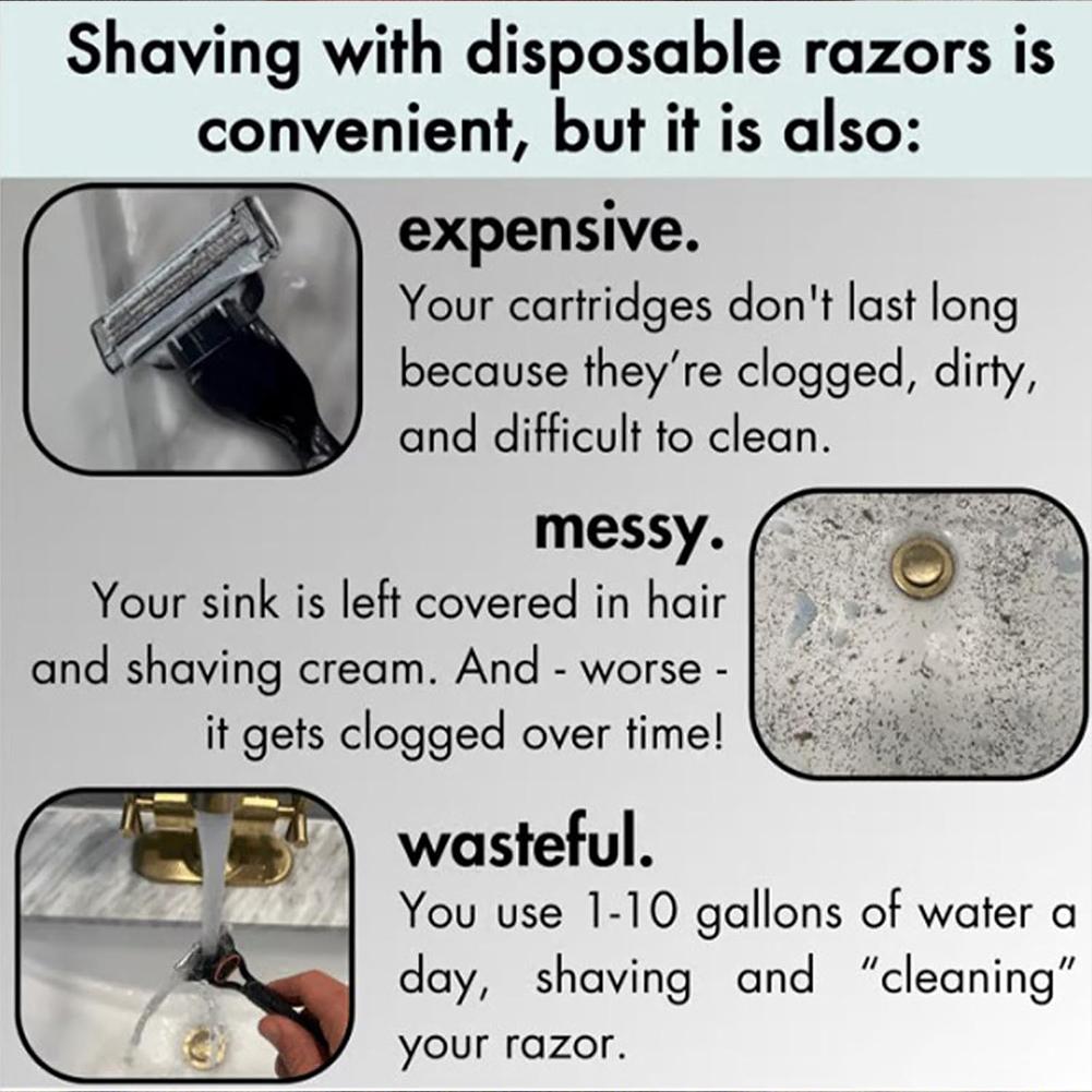 Razor Rinser Cleaner Save Water Portable Razor Rinser Say Goodbye To ...