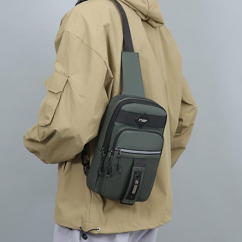 High Quality Men's Crossbody Bag Fashion Casual Waist Packs Male Chest Handbag Bolsa