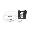 1 Set Universal Joint Pole Column Holding Monitoring Bracket Camcorder Back Stand Iron Hoop Plate Street Light Pole Mount Holder
