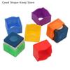 10pcs Plastic Snooker Cue Rub Chalk Clamps Snooker Protective Covers Square Professional Durable Billiard Accessories
