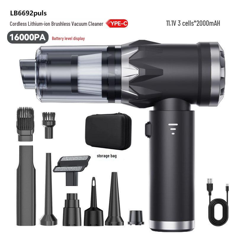 Powerful Wireless Handheld Car Vacuum Cleaner – Strong Suction, Rechargeable, for Interior and Household Use