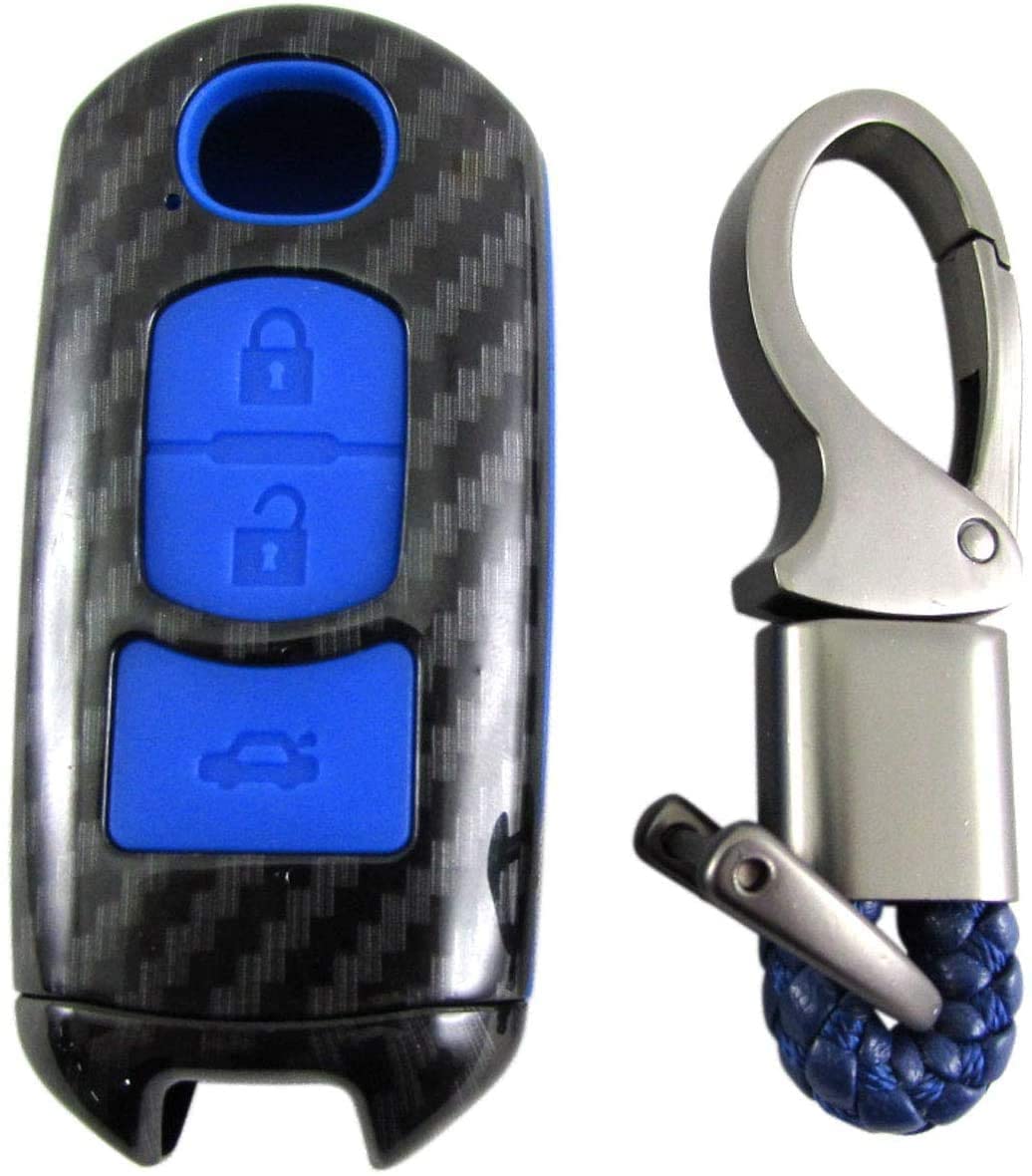 

BRIGHTZ Carbon Fiber Smart Key for Atenza Sport Wagon GH Compatible with and FW Atenza Sport Wagon Case, Blue, [KEY-CASE-037] GH5AW, GH5FW, GHEFW, синий