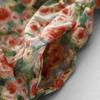 Retro oil painting style dress women's 2025 summer new loose Mori temperament bubble sleeve floral dress
