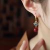 Female Retro Elegant Versatile Chinese Style Lotus Earrings