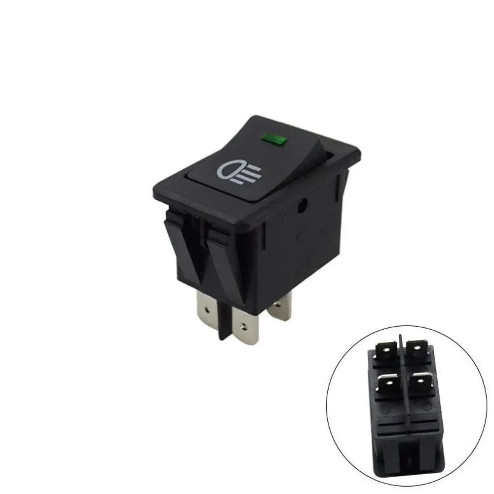 Car Light Rocker Switch ON-OFF Fog Lamp Switch 2 Position Refitting Auto Button 12V Pins Interior LED Switch Accessories 35 A0P8