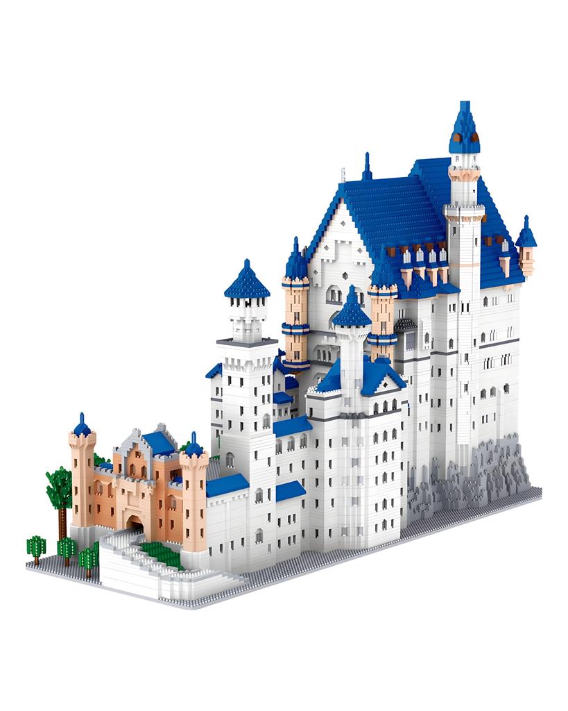 8020 World Architecture Nový Swan Stone Castle Tree 3D Model DIY Mini diamantové bloky Cihly Stavebnice pro děti bez krabice