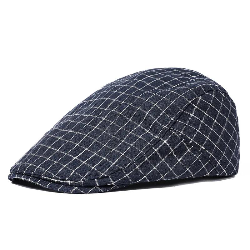 Spring and Summer Cotton Print Newsboy Caps Flat Cap Men and Women Painter Beret Hats 179