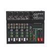 256DSP 4/6 Channel 16 Digital Reverberation Mixer Outdoor USB Sound Card Home KTV Bluetooth Audio System Professional Mixer
