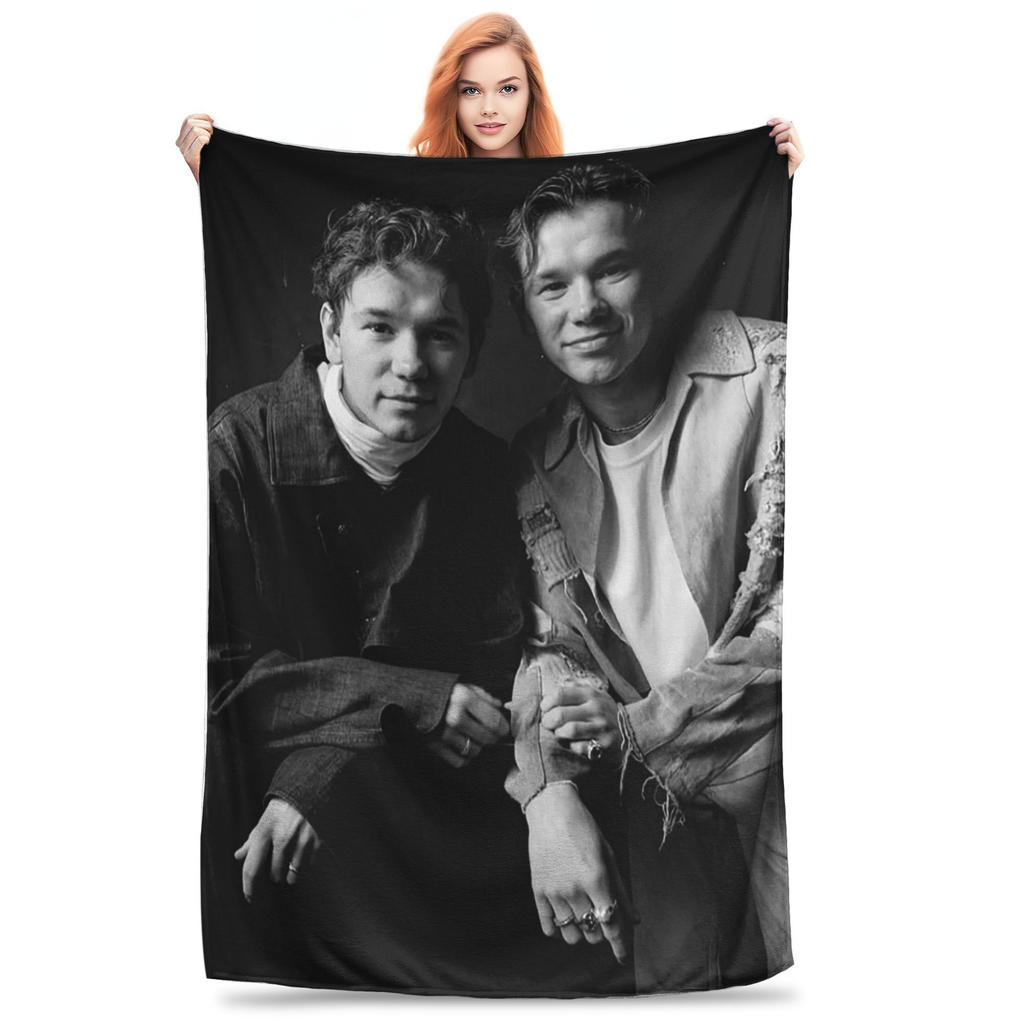 Flannel Throw Blanket Marcus And Martinus Unforgettable Eurovisions Sweden Plush Blankets Sofa Bedding for Bedroom Travel