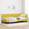 Corner Bed Frame with Headboard Yellow 100 Cm X 200 Cm Velvet