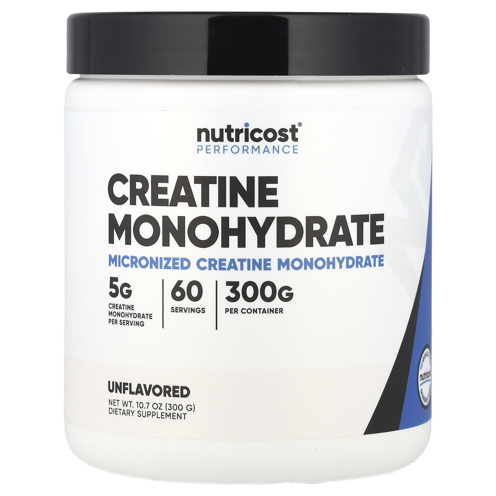 

Athletic Performance, Creatine Monohydrate, Unflavored, 300G (10.7Oz)