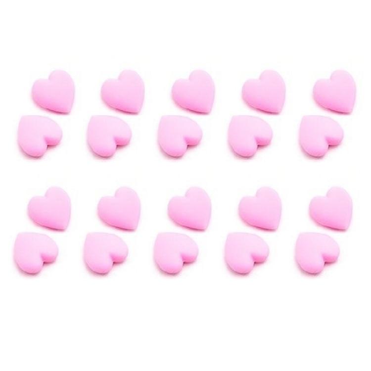 10 Pairs Fashionable Heart Shaped Glasses Grips AntiSlip Silicone Covers Assorted Colors Accessory for Daily Use