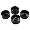 4pcs RC Wheel Hub Aluminium Alloy Wheel Hub Rims 52mm for Tamiya TT‑01 1 10 RC CarBlack