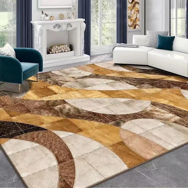 Light Luxury Simple Flannel Plush Carpet Bedroom Bedside Carpet Home Living Room Decoration Sofa Carpet