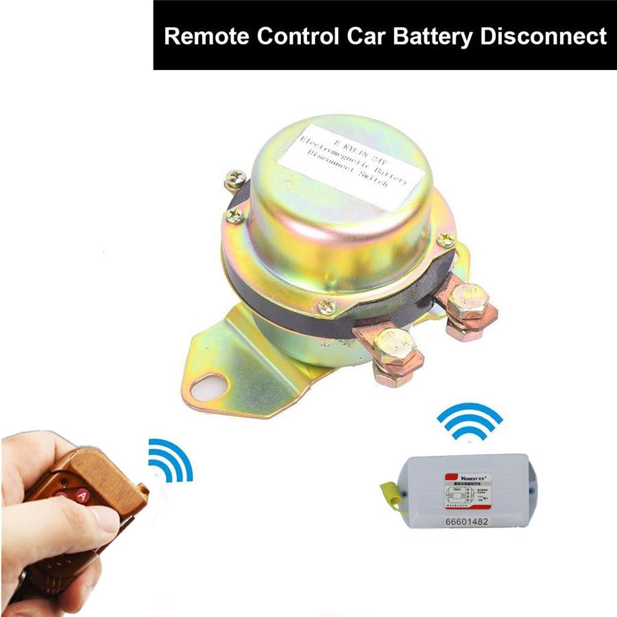 Car Auto Remote Control Battery Switch Disconnect Anti-theft Power Master Kill DC 12V Electromagnetic Solenoid Valve Terminal Master Kill System
