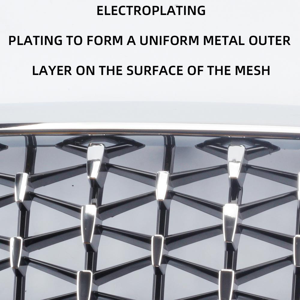 Auto ABS Diamond Krycí mřížka předního nárazníku Závodní mřížky pro BMW řady 5 G30 2017-2020 Výměna stylu grilu