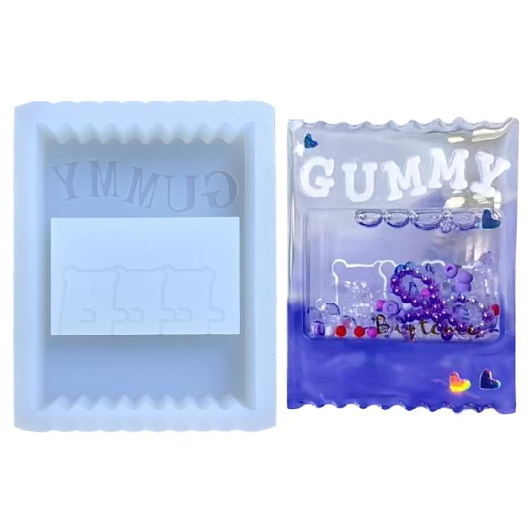 

Quicksand Resin Casting Molds,Resin Art Shaker Mold,Crystal Silicone Hollow Mold Epoxy Pendant Molds Cute Keychain Mold 1
