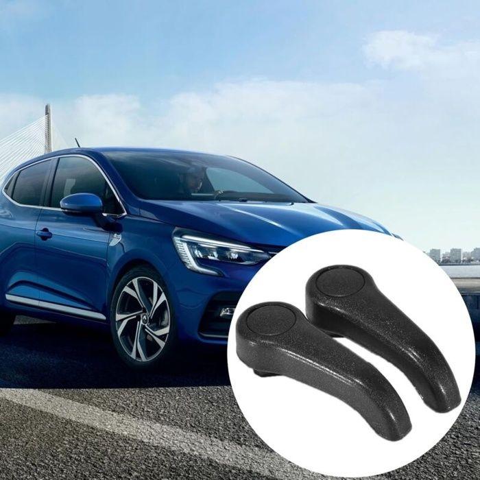 Poignées de siège de rechange pour Renault Clio MK2 à hayon, ensemble de poignées de réglage à levier (noir)