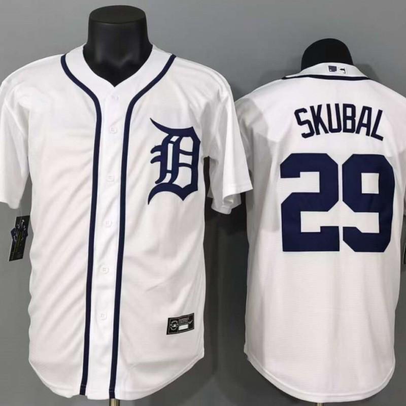 Detroit Tigers MLB Baseball Pullover Hoodie Skubal 29 Mens Sportswear Fan Apparel