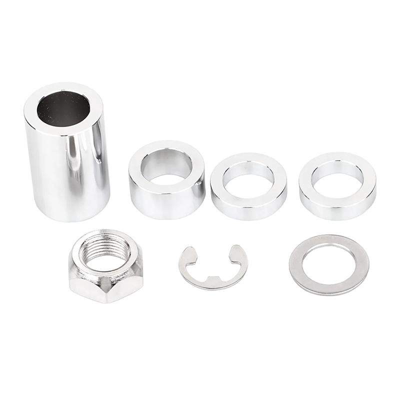 Powerful Chrome Rear Axle Spacer Kit For Softail FLST FSXT 2008-UP Classic FLSTC