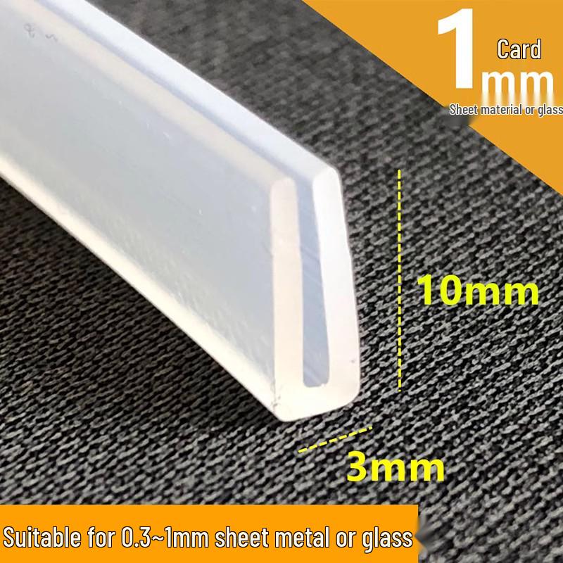 Silicone U-Shaped High-Temperature Waterproof Translucent Sealing and Decorative Strip for Fiberglass Edge Banding and Anti-Collision.