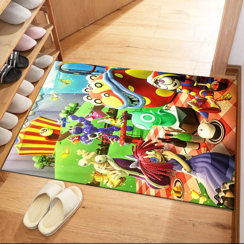 Digital Circus Carpet Design For Game Room Dormitory Outdoor Bedrooms Antislip Rug Decorate Offices Wedding Party Gift