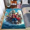 Pirate-Themed Carpet with Crew and Ship Design for Living Room Decor Suitable for Use As an Anti-slip for Living Room Bedroom Sofas