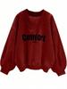  Arrival Women's Pullover Sweatshirt V-Neck Korean Fashion Loose Fit Casual Crew Neck Multi-Color Tops