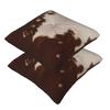 Stylish Cow Fur Cowhide Texture Cow Skin Print Pattern 2 Pcs Square Pillowcase Pillow Cover Cushion Throw Pillow For Home
