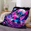1pc Stitch Printing Blanket - Soft, All-Season Throw for Living Room, Bedroom,Travel