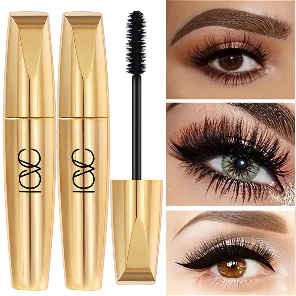 5D Mascara Eyelash Extension Volumizing Long-Wearing Smudge-Proof Thick Quick-drying Waterproof Black Mascara Eye Makeup