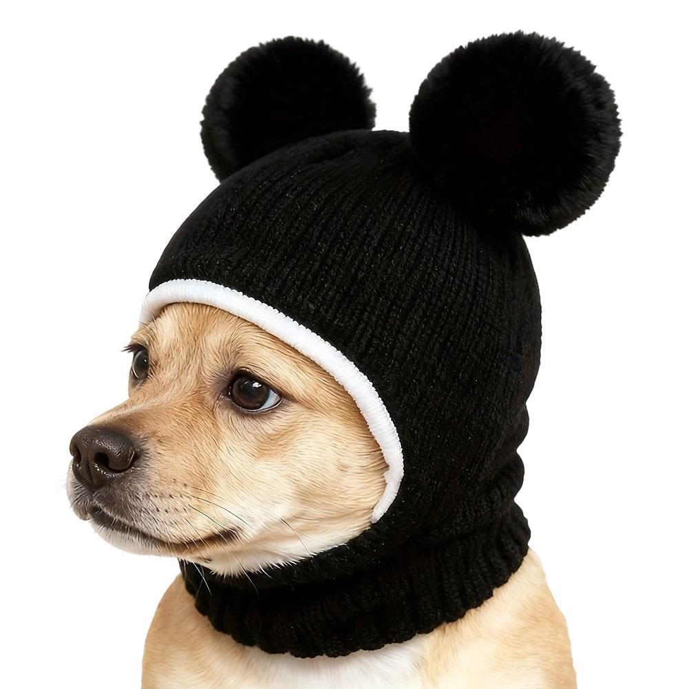 Universal Multipurpose Knitted Warm Pet Hat 1Pc Medium Large Dogs Windproof Warm Hat Autumn Winter Pet Hoodie Headgear