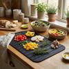 Non-Stick Folding Cutting Board Anti-Slip Flexible Silicone Cut Board Easy Grip Handle Portable Food Prep Tool Kitchen Supplies