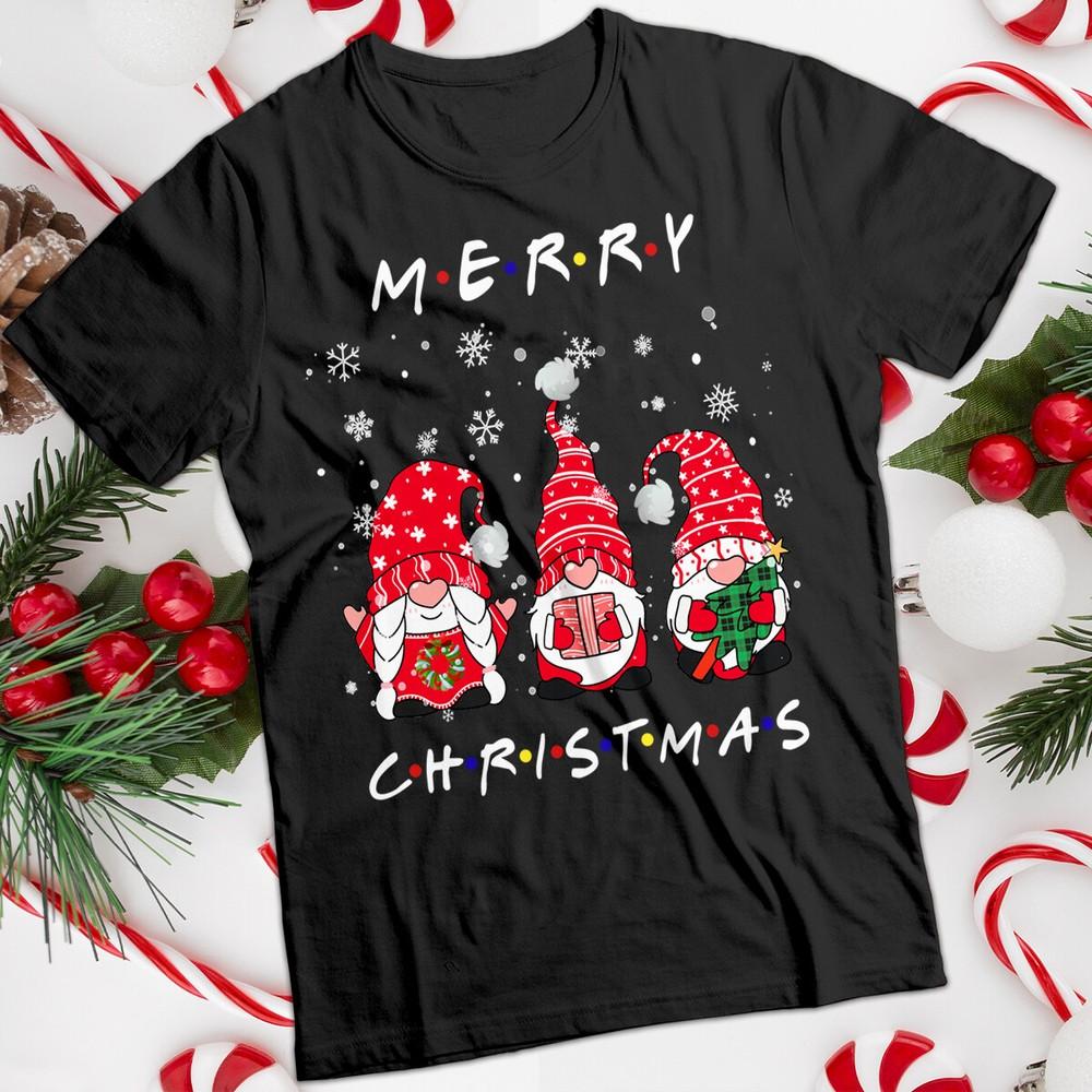 

Friends Gnome Christmas T-Shirt Funny Ugly Mens and Womens Tee #MC 3XL