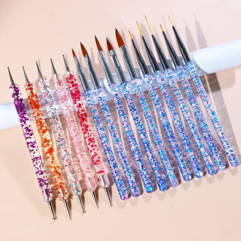 15pcs Nail Art Brush Set, Including Gel Nail Polish Brushes, Nail Art Painting Brushes Nail Art Dotting Pen Manicure Tools