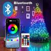 Luces de Hadas LED de Cadena USB Bluetooth WS2812B Dreamcolor RGBIC DIY Fiesta Festival Luces para Árbol Decoración de Boda Guirnalda Lámpara