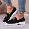 2025 Spring and Autumn New British Style Leather Versatile Single Shoes Women's Platform Loafers Fashion Casual Thick Heel Women's Shoes