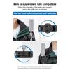 2 In 1 Backpacks Belt Clip Adjustable Holder Quick Release Mount For Up to 26mm Diameter Selfie Sticks Camera Support