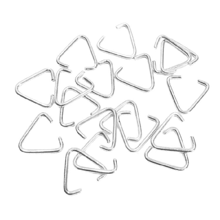 100 Pieces Alloy for Triangle Open Jump Ring Split Ring For Jewelry Making Acces