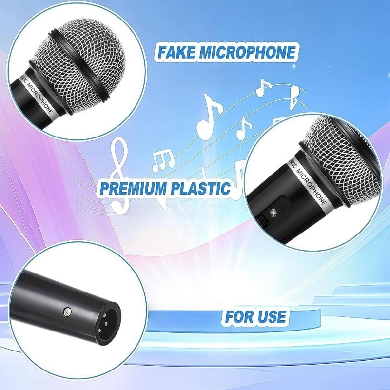 Props Microphones Fake Microphones Props Pretend Microphones Toy Microphones for Kids Toddler, Girls Toy for Teen Girl Gift
