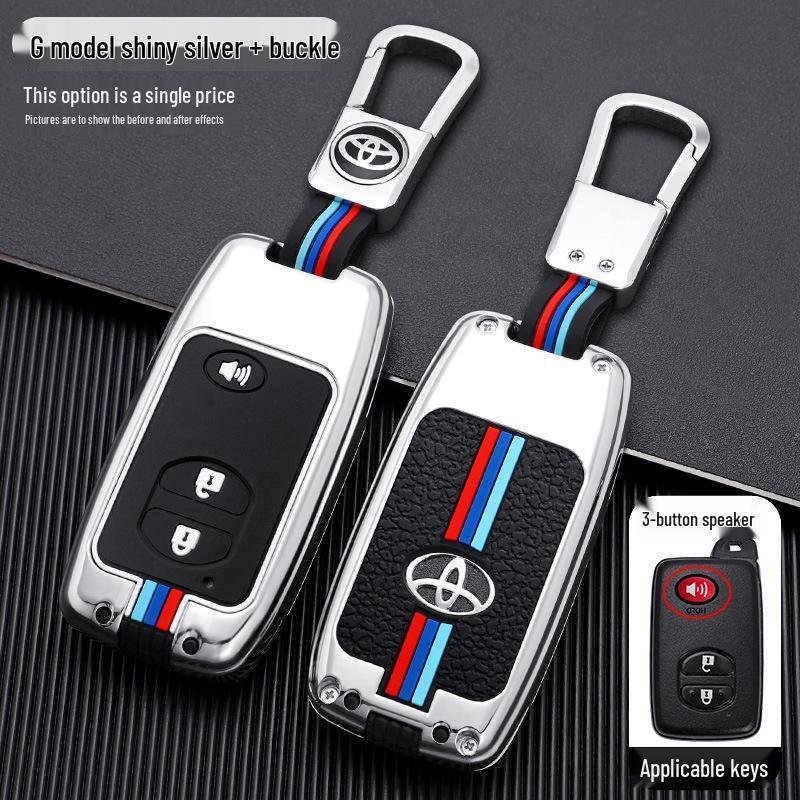 Compatible Key Case for Toyota: 6th Gen Camry, Reiz, Land Cruiser, Prado, Highlander