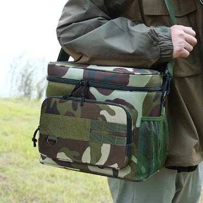Bolsa Térmica Refrigeradora Táctica para Exteriores, Fiambrera Aislada para el Trabajo, Fiambrera Aislada Duradera a Prueba de Fugas para Hombres, Comida, Camping, Picnic