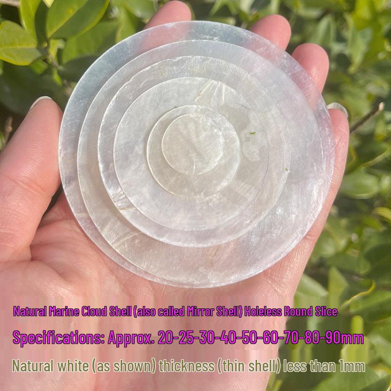 Mica Flakes Seashell Wind Chimes with Mother-of-Pearl for DIY Decorative Lighting & Mirrors, Wedding Decor, and Painting Accessories.