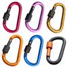 Aluminum Alloy Carabiner D-Ring Shape Key Chain Clip Hook Camping Outdoor Buckle