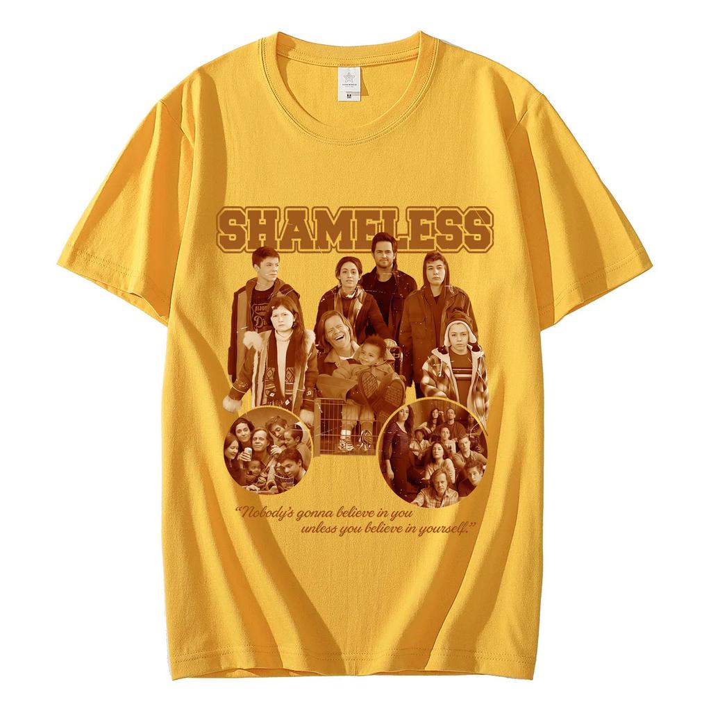 Limited TV Series Shameless Graphic T Shirts Fashion Vintage Short Sleeve Tshirt High Quality Cotton Oversized Tshirts Unisex